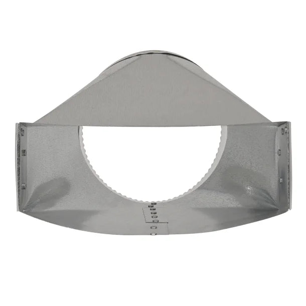 Deflecto® Galvanized Rectangular to Round Transition (7 In.)