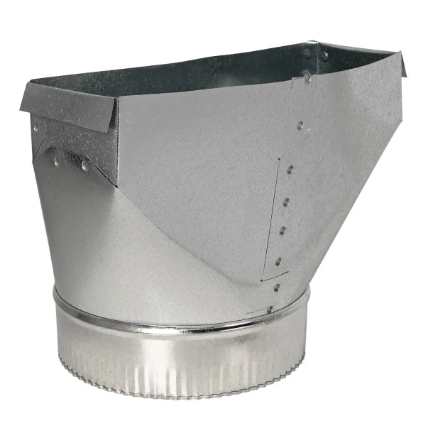 Deflecto® Galvanized Rectangular to Round Transition (7 In.)