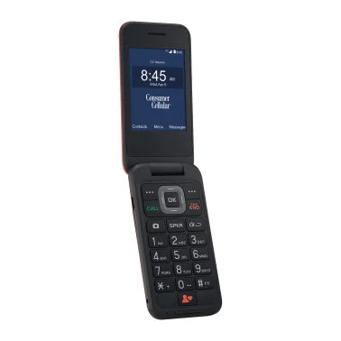 Consumer Cellular® Verve Snap® Flip Phone 8 GB 4G LTE (Red)