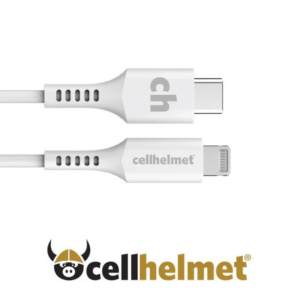 cellhelmet® Charge and Sync USB-C® to Lightning® Round Cable (10 Ft.)