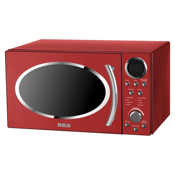 RCA 900-Watt 0.9-Cu. Ft. Retro Countertop Microwave (Red)