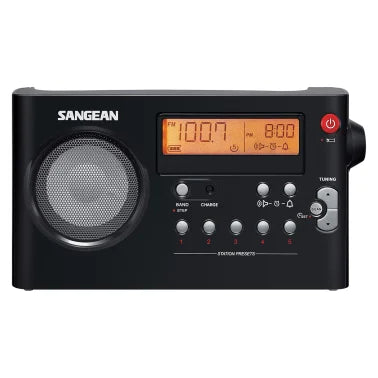 Sangean® PR-D7 Portable AM/FM Rechargeable Compact Digital-Tuning Radio (Black)