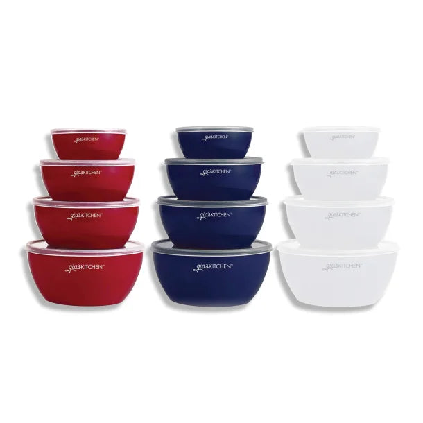 gia'sKITCHEN™ 8-Piece Set of Nesting Prep Bowls with Matching Lids