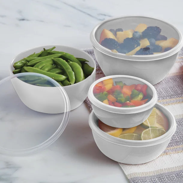 gia'sKITCHEN™ 8-Piece Set of Nesting Prep Bowls with Matching Lids