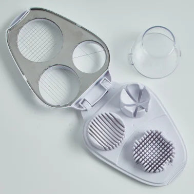 gia'sKITCHEN™ 3-in-1 Egg Slicer with Snap-on Mini Bowl