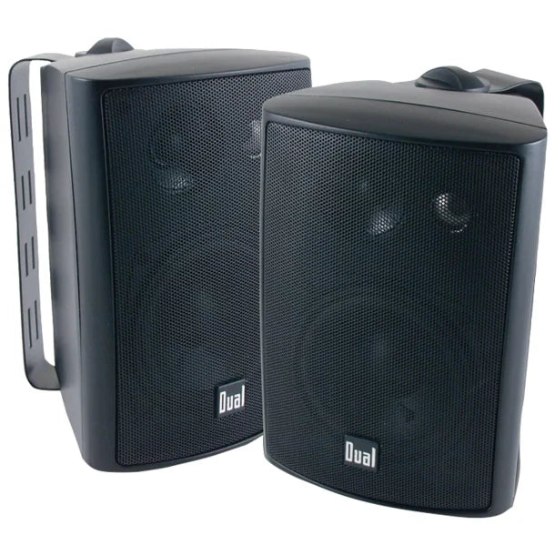 Dual® 4" 3-Way Indoor/Outdoor Speakers (Black)