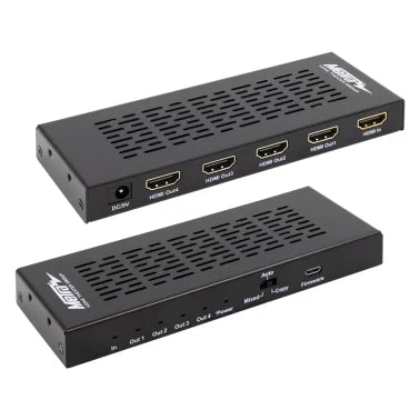 Ethereal® HDMI® Scaling Splitter with 1 Input and 4 Outputs