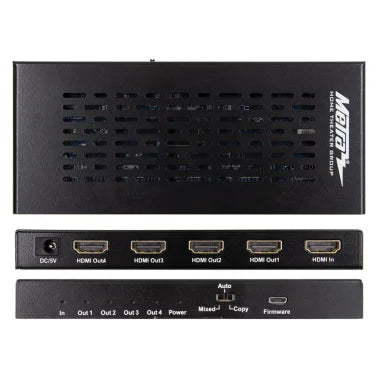Ethereal® HDMI® Scaling Splitter with 1 Input and 4 Outputs