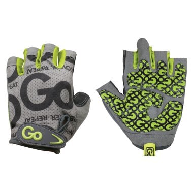 GoFit® Women's Pro Trainer Gloves with Padded Go-Tac Palm (Medium; Green)