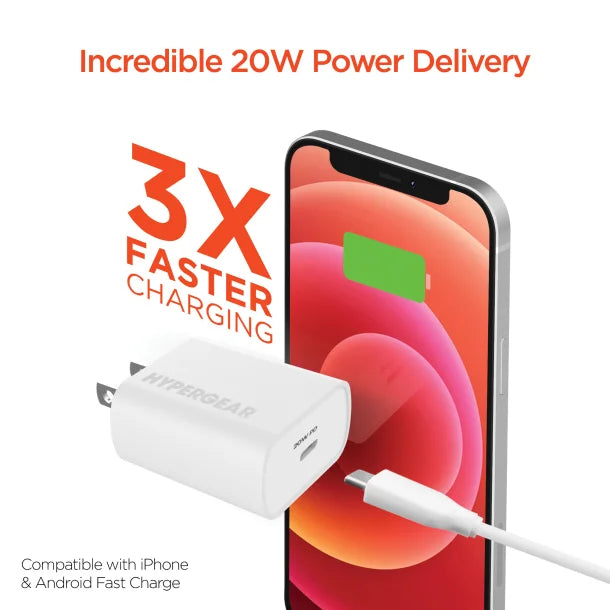 HyperGear® 20-Watt Power Delivery USB-C® Wall Charger