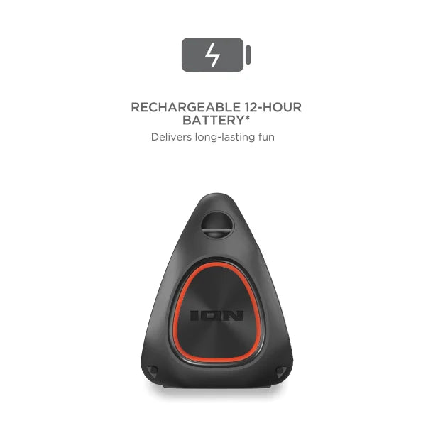 ION® Uber™ Boom Ultra Portable Bluetooth® Boom Box with Speakerphone, Lights, and Stereo-Link™