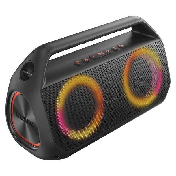 ION® Uber™ Boom Ultra Portable Bluetooth® Boom Box with Speakerphone, Lights, and Stereo-Link™