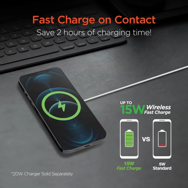 HyperGear® 15-Watt Universal Magnetic Wireless Fast Charger