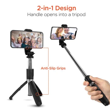 HyperGear® SnapShot Wireless Selfie Stick with Tripod and Bluetooth® Remote