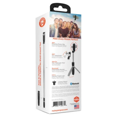 HyperGear® SnapShot Wireless Selfie Stick with Tripod and Bluetooth® Remote