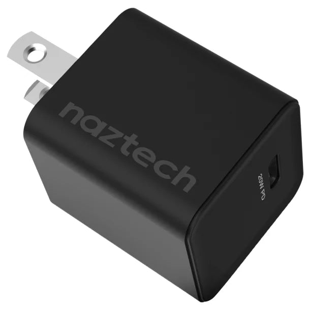 Naztech® 20-Watt Power Delivery Mini Fast Wall Charger (Black)