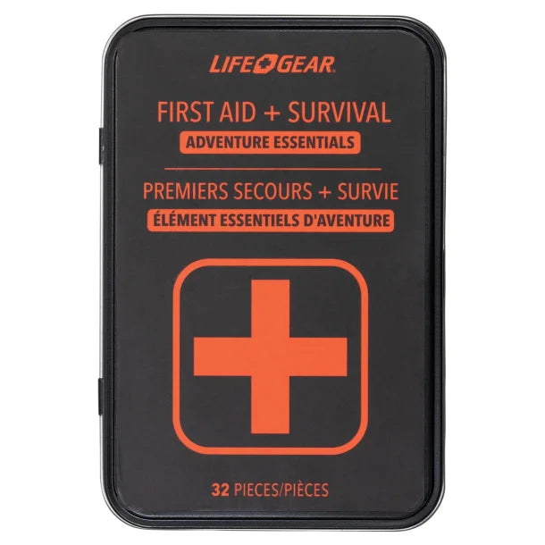 Life+Gear First Aid and Survival Essentials Tin