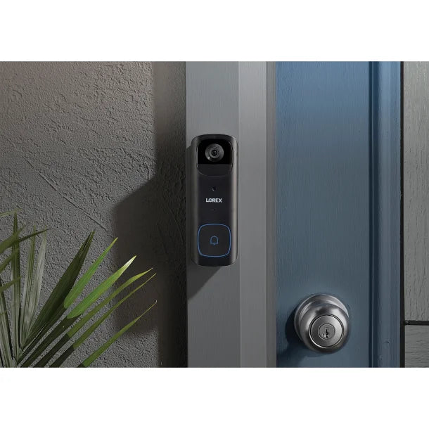 Lorex® Wi-Fi® 2K Smart Video Doorbell, Battery Operated (Black)