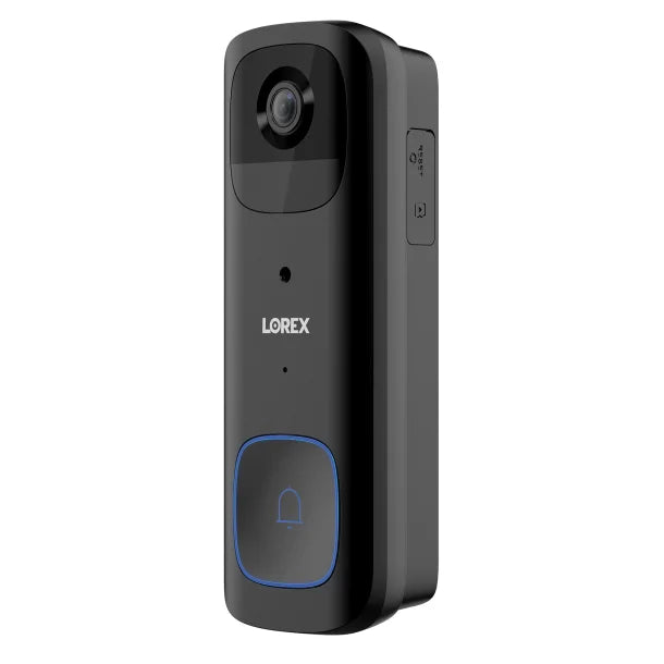 Lorex® Wi-Fi® 2K Smart Video Doorbell, Battery Operated (Black)