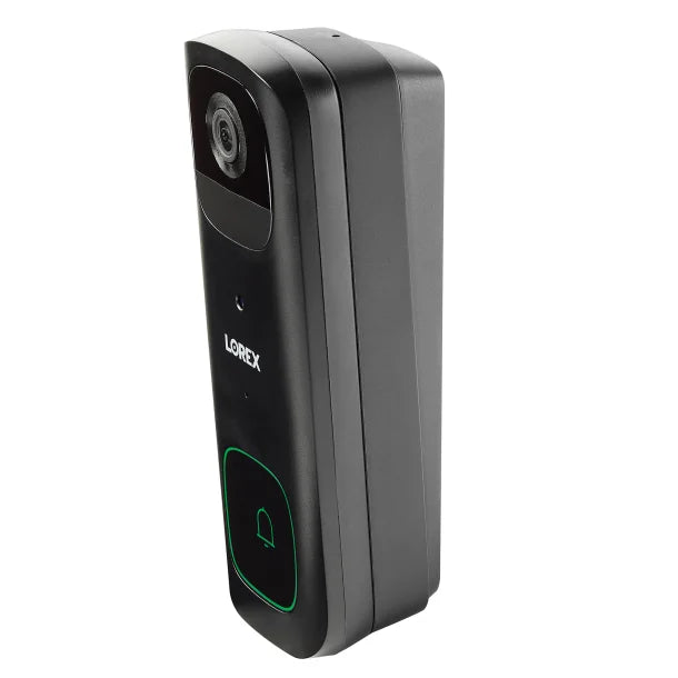 Lorex® Wi-Fi® 2K Smart Video Doorbell, Battery Operated (Black)