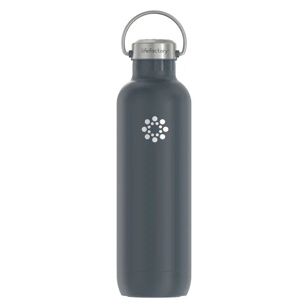 Lifefactory® 32-Oz. Stainless Steel Vacuum-Insulated Sport Bottle (Carbon)