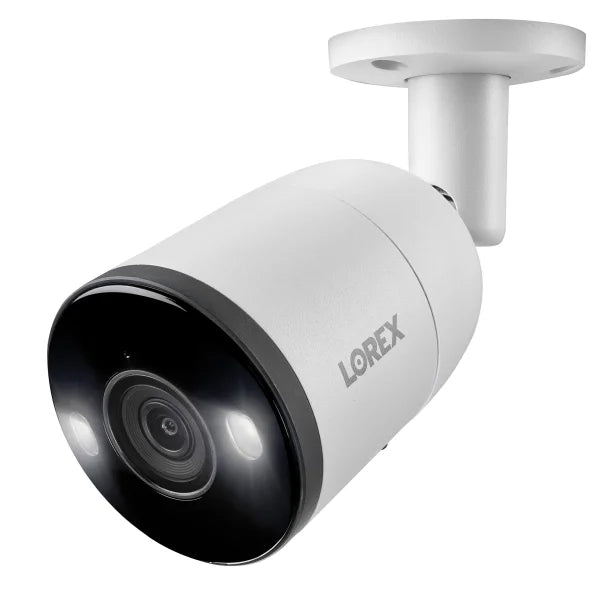 Lorex® 4K Ultra HD Wired Analog Indoor/Outdoor Add-on IP Bullet Security Camera with Smart Deterrence