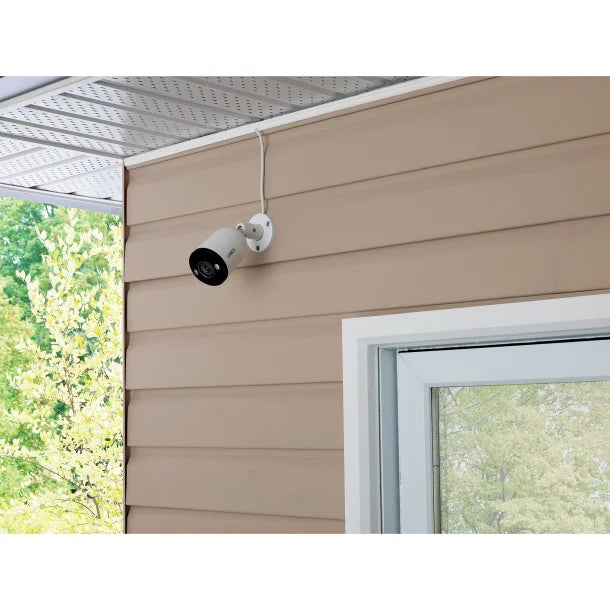 Lorex® 4K Ultra HD Wired Analog Indoor/Outdoor Add-on IP Bullet Security Camera with Smart Deterrence