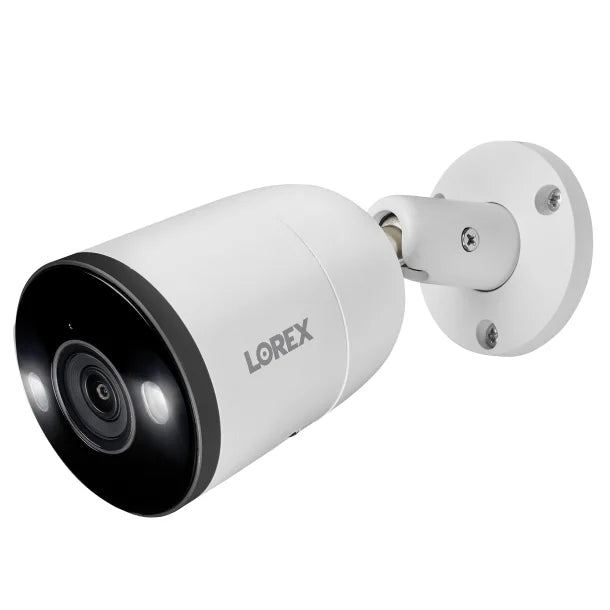 Lorex® 4K Ultra HD Wired Analog Indoor/Outdoor Add-on IP Bullet Security Camera with Smart Deterrence