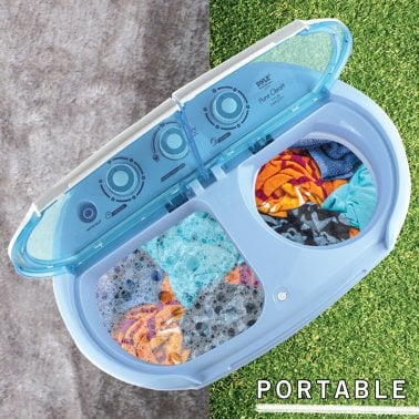 Pure Clean Compact and Portable Washer and Spin Dryer