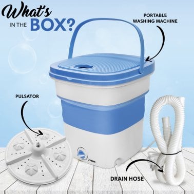 Pure Clean Foldable Mini Washing Machine