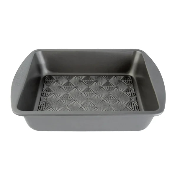 Taste of Home® 2-Piece 8-In. Non-Stick Metal Square Baking Pan Set, Ash Gray