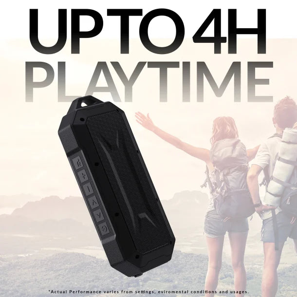 Supersonic® DURO Water-Resistant Portable Bluetooth® Portable Speaker with Speakerphone, SC-1454IPX (Black)
