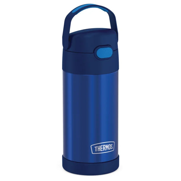 Thermos® 12-Ounce FUNtainer® Vacuum-Insulated Stainless Steel Bottle (Navy)