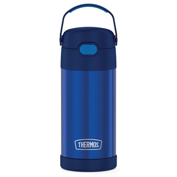 Thermos® 12-Ounce FUNtainer® Vacuum-Insulated Stainless Steel Bottle (Navy)