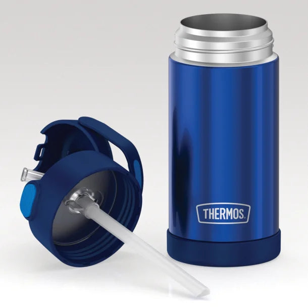 Thermos® 12-Ounce FUNtainer® Vacuum-Insulated Stainless Steel Bottle (Navy)