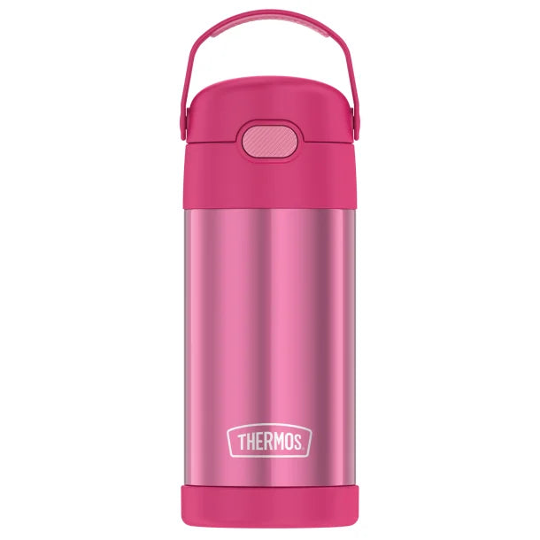 Thermos® 12-Ounce FUNtainer® Vacuum-Insulated Stainless Steel Bottle (Pink)