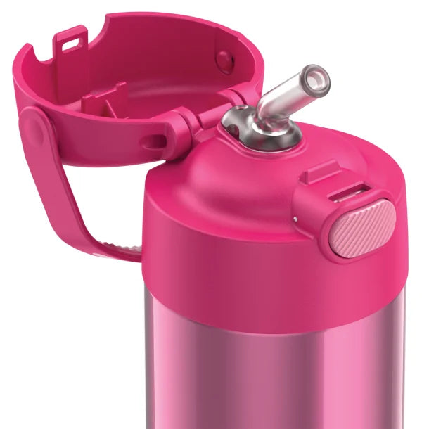 Thermos® 12-Ounce FUNtainer® Vacuum-Insulated Stainless Steel Bottle (Pink)