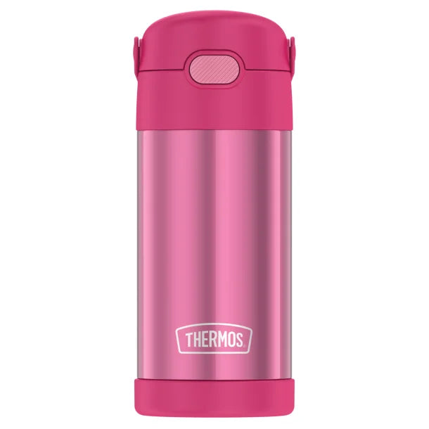 Thermos® 12-Ounce FUNtainer® Vacuum-Insulated Stainless Steel Bottle (Pink)