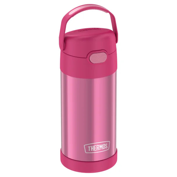 Thermos® 12-Ounce FUNtainer® Vacuum-Insulated Stainless Steel Bottle (Pink)