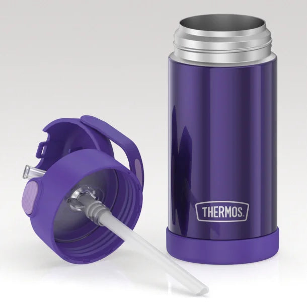 Thermos® 12-Ounce FUNtainer® Vacuum-Insulated Stainless Steel Bottle (Purple)