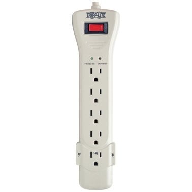 Tripp Lite® by Eaton® Protect It!® 2,160-Joules Surge Protector, 7 Outlets, 7-Ft. Cord (Light Gray)