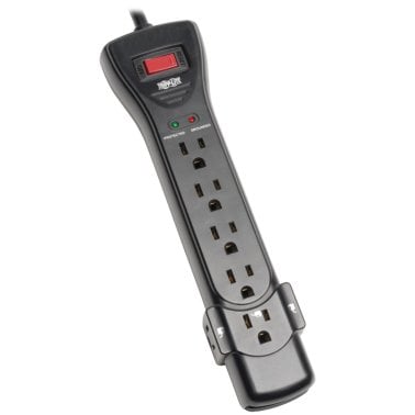 Tripp Lite® by Eaton® Protect It!® 2,160-Joules Surge Protector, 7 Outlets, 7-Ft. Cord (Black)