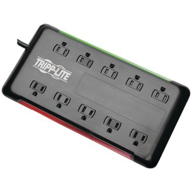 Tripp Lite® by Eaton® Protect It!® 2,880-Joules Surge Protector, 10-Outlet, 6-Ft. Cord, TLP1006B