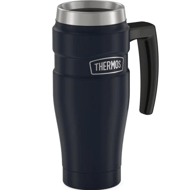 Thermos® 16-Ounce Stainless King™ Vacuum-Insulated Stainless Steel Travel Mug (Matte Blue)