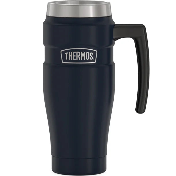 Thermos® 16-Ounce Stainless King™ Vacuum-Insulated Stainless Steel Travel Mug (Matte Blue)