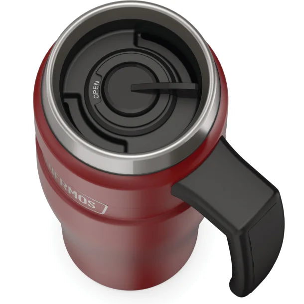 Thermos® 16-Ounce Stainless King™ Vacuum-Insulated Stainless Steel Travel Mug (Matte Red)