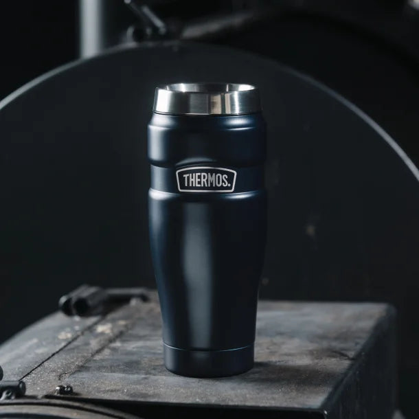 Thermos® 16-Ounce Stainless King™ Vacuum-Insulated Stainless Steel Travel Tumbler (Matte Blue)