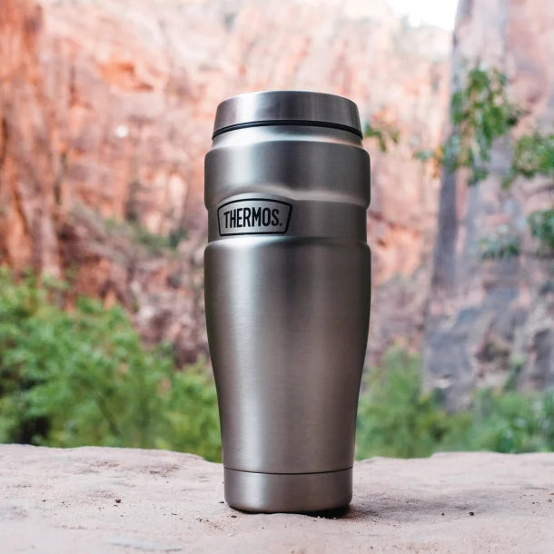 Thermos® 16-Ounce Stainless King™ Vacuum-Insulated Stainless Steel Travel Tumbler (Matte Steel)