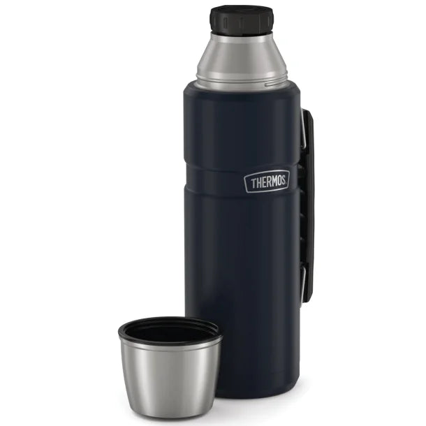 Thermos® Stainless King™ Vacuum Insulated Stainless Steel Beverage Bottle (1.2 L; Matte Blue)