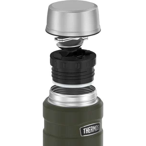 Thermos® Stainless King™ Vacuum-Insulated 16-Oz. Food Jar with Folding Spoon (Army Green)